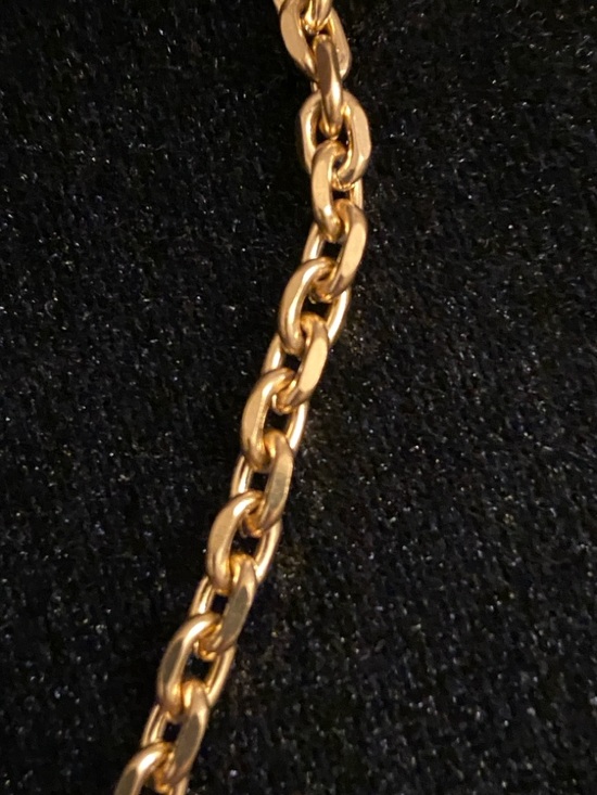 Chanel Gold Heart Logo Pendant Necklace - Picture 6 of 10